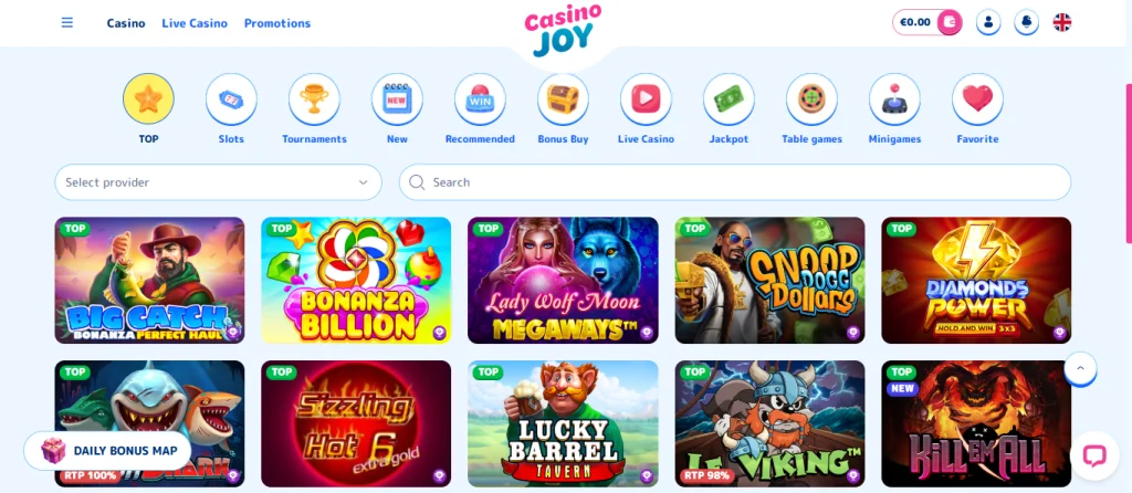 Casino Joy Game Library